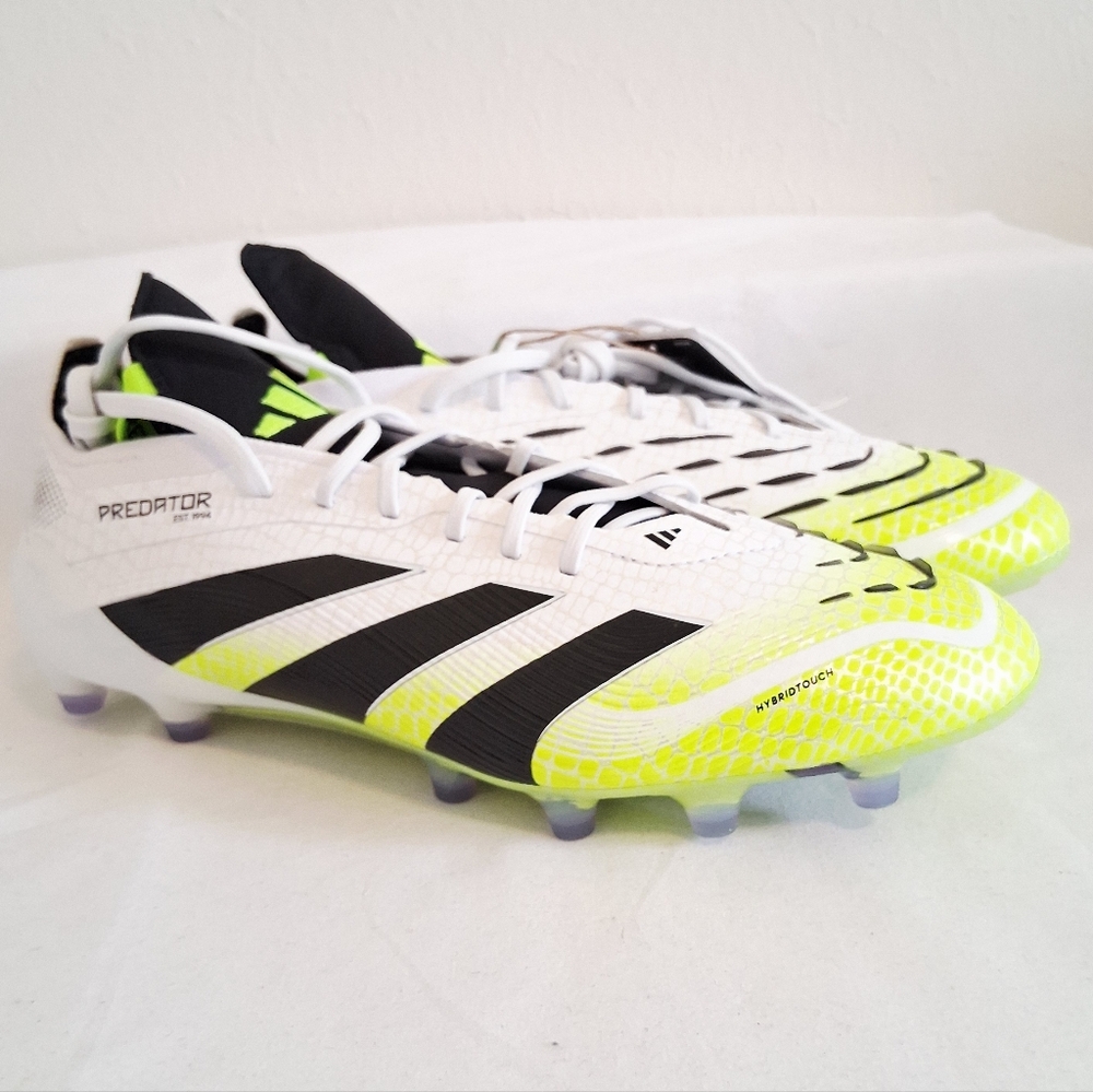 Adidas Predator Elite FT AG White Green Soccer Cleats